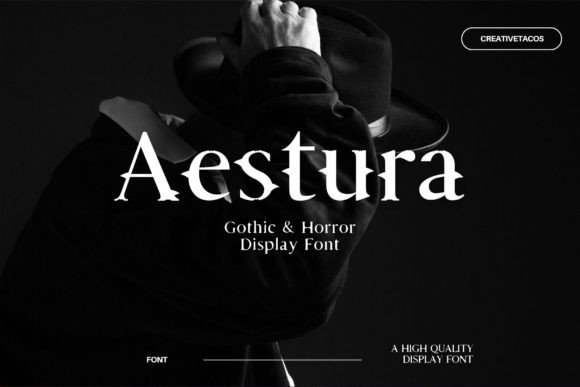 Aestura Font Review: Gothic Boldness for Spooky Branding