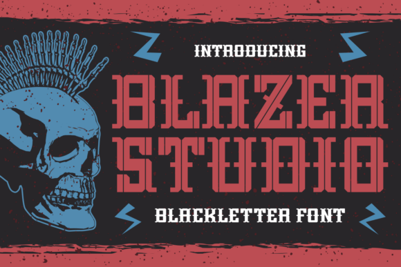 Blazer Studio Font: Elevate Your Brand Identity with Bold Blackletter Typography
