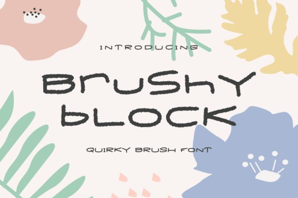 Brushy Block: A Playful Typeface for Creative Branding Projects