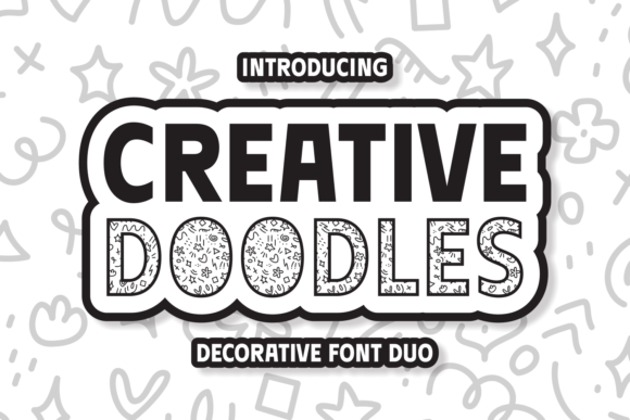 Creative Doodles Font: A Decorative Typeface for Business Branding