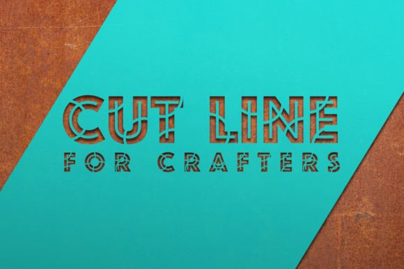 Cut Line: A Bold, Decorative Typeface for Creative Projects