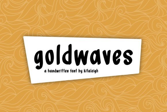 Goldwaves Font: A Bold Handwritten Typeface for Digital Design