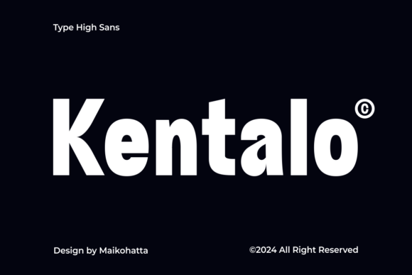 Kentalo: A Bold Typeface for Editorial Design