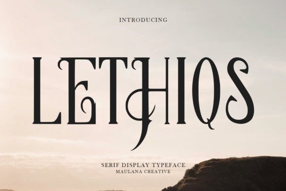Lethiqs: A Bold Serif Font for Digital Design Projects