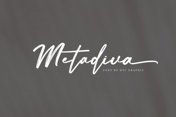 Metadiva Font: A Bold Script Typeface for Modern Web Design