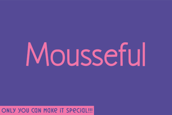 Mousseful Font: Elegance Meets Readability for Digital Marketers