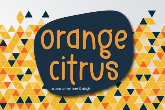 Orange Citrus: A Bold Script Font for Creative Projects