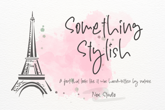 Something Stylish: A Handwritten Typeface for Editorial Elegance