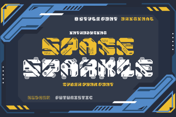 Space Sparkle: A Cyber Punk Typeface for Bold Branding