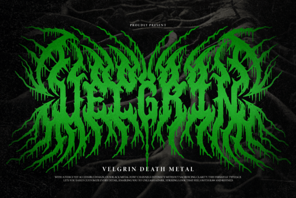 Velgrin: A Bold Typeface for Gothic-Inspired Design