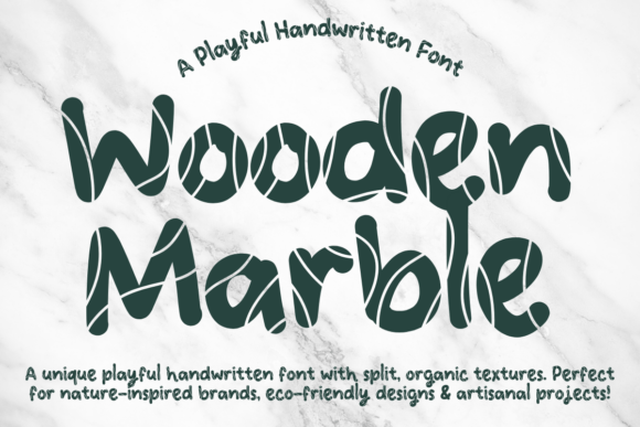 Wooden Marble Font: A Playful Typeface for Creative Makers