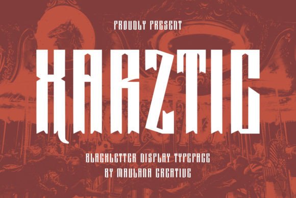 Xarztic Font: A Gothic Typeface for Bold Branding